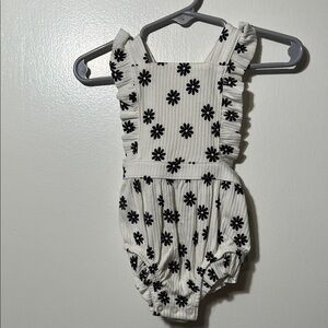 Cat and Jack Floral Ruffle Baby Romper